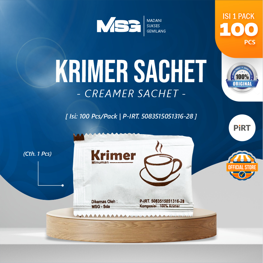 

Madani Sukses Gemilang / Krimer Sachet Non Diary Creamer / 1 Pack isi 100 pcs