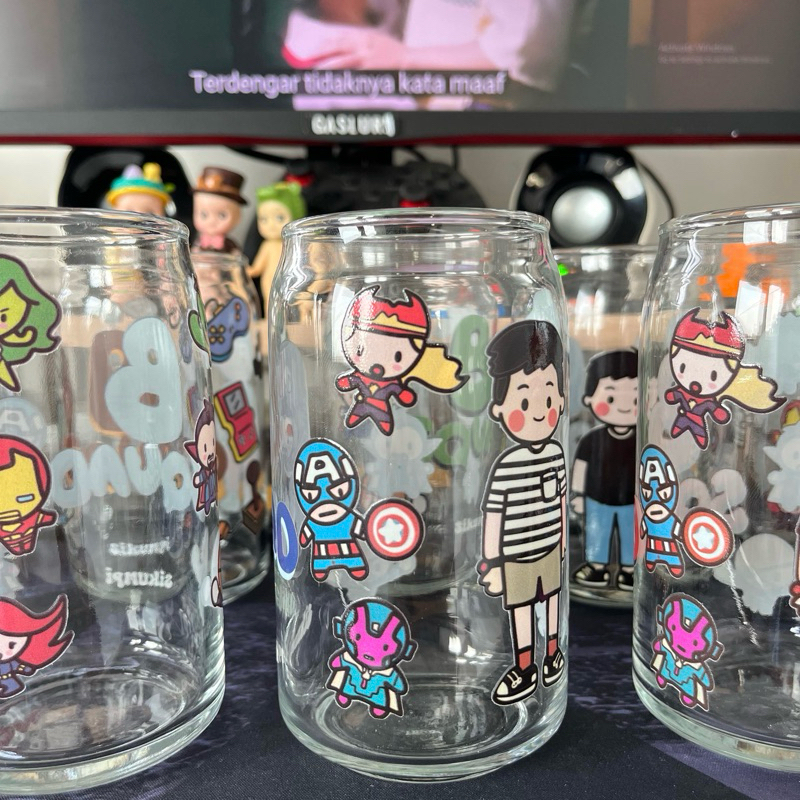 Gelas Kaca Korea Custom