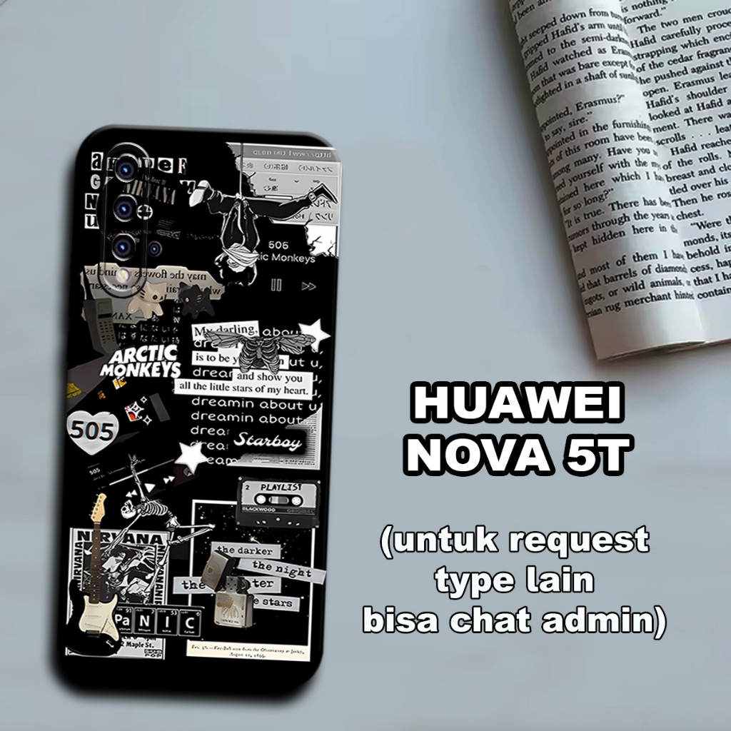 CC26/ Softcase karet lentur untuk huawei nova 5t /Motif aesthetic/case huawei nova 5t/kesing huawei 