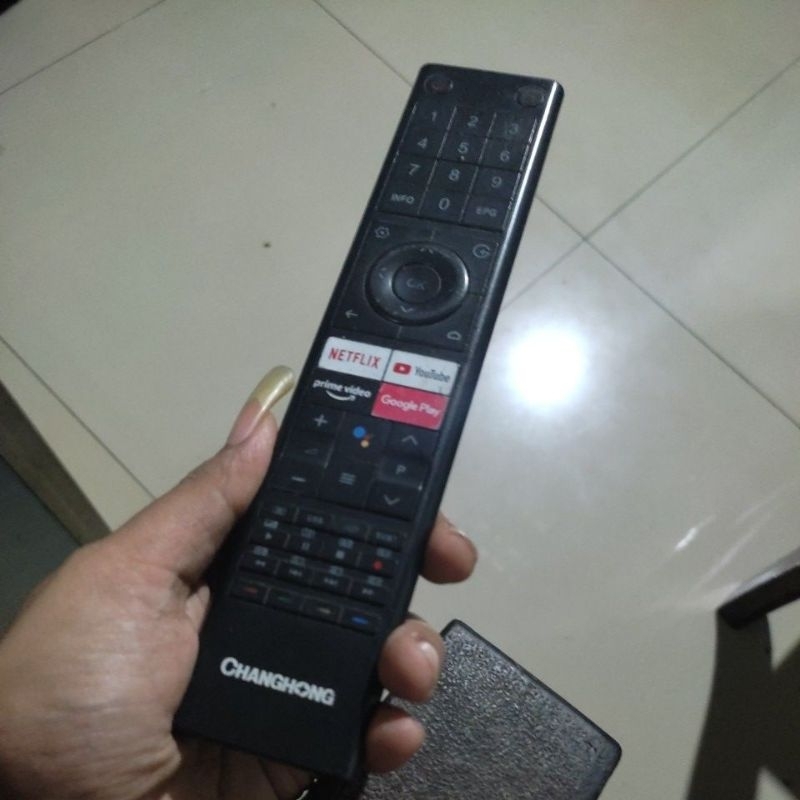 REMOT CHANGHONG L43H4 ORIGINAL BEKAS BAWAAN TV remote
