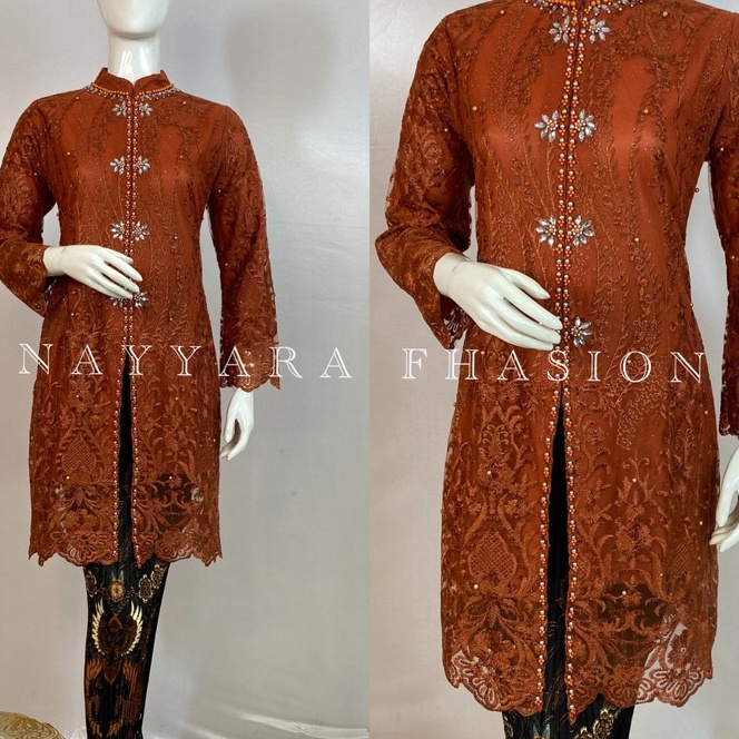 KF7 Kebaya Modern  Kebaya Tunik  Setelan Kebaya Brokat  Kebaya Brokat  Kebaya Encim  Tunik Brukat  G