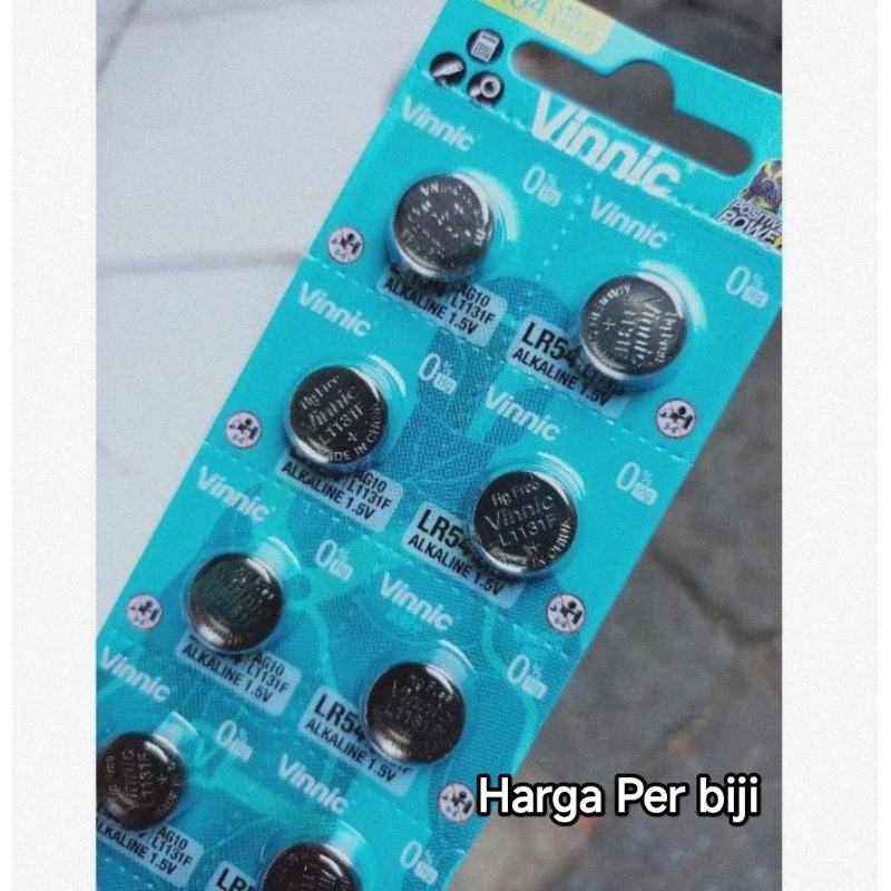 Batre kalkulator vinnic L1131F / LR54 / AG10 batre jam tangan murah original
