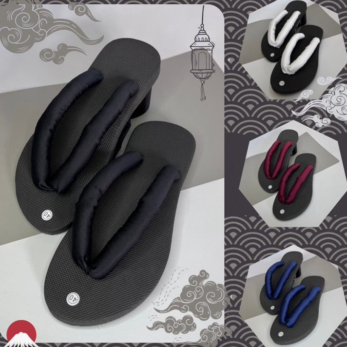 Sale Sandal Geta Hitam Cosplay  Sandal Cosplay