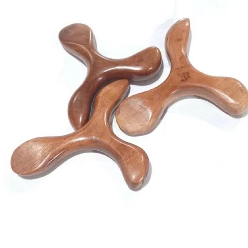 Alat Pijat Kayu Segitiga kerokan Kaki Tiga Pijit Pijet Telapak Kaki Tangan punggung Refleksi Urut Ma