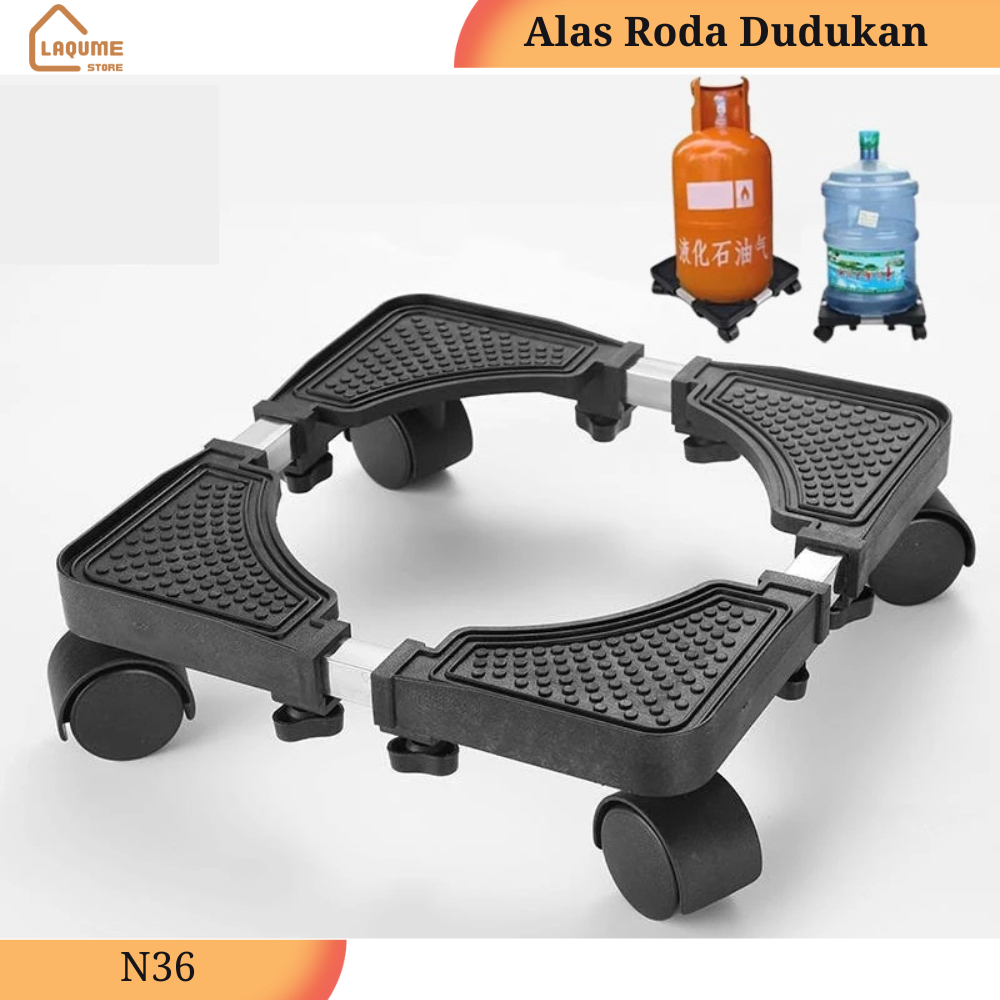 Alas Roda Serbaguna Alat Bantu Angkat Geser Pindah Tabung Gas Galon Dispenser Dudukan Portable Base 