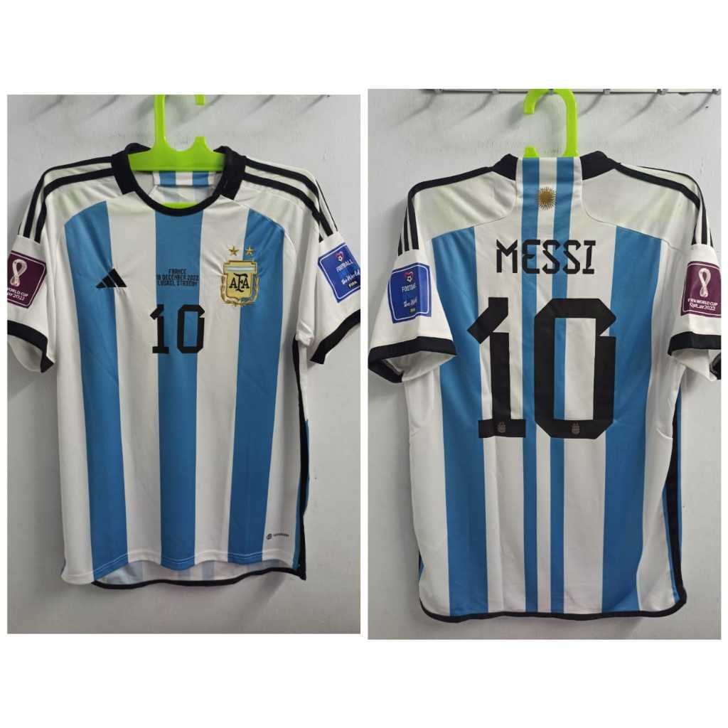 ARGENTINA HOME 2022 FINAL NAMESET MESSI SIZE M