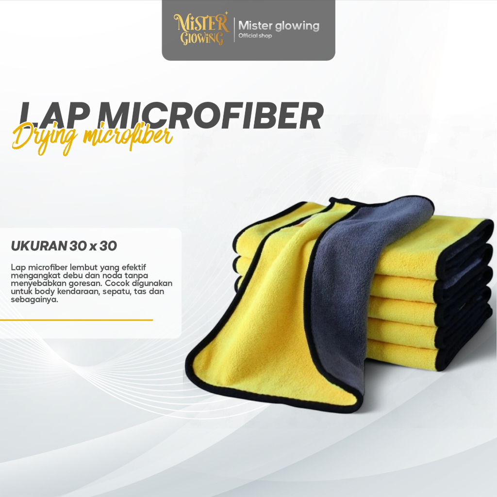 Lap microfiber kain microfiber 30x30