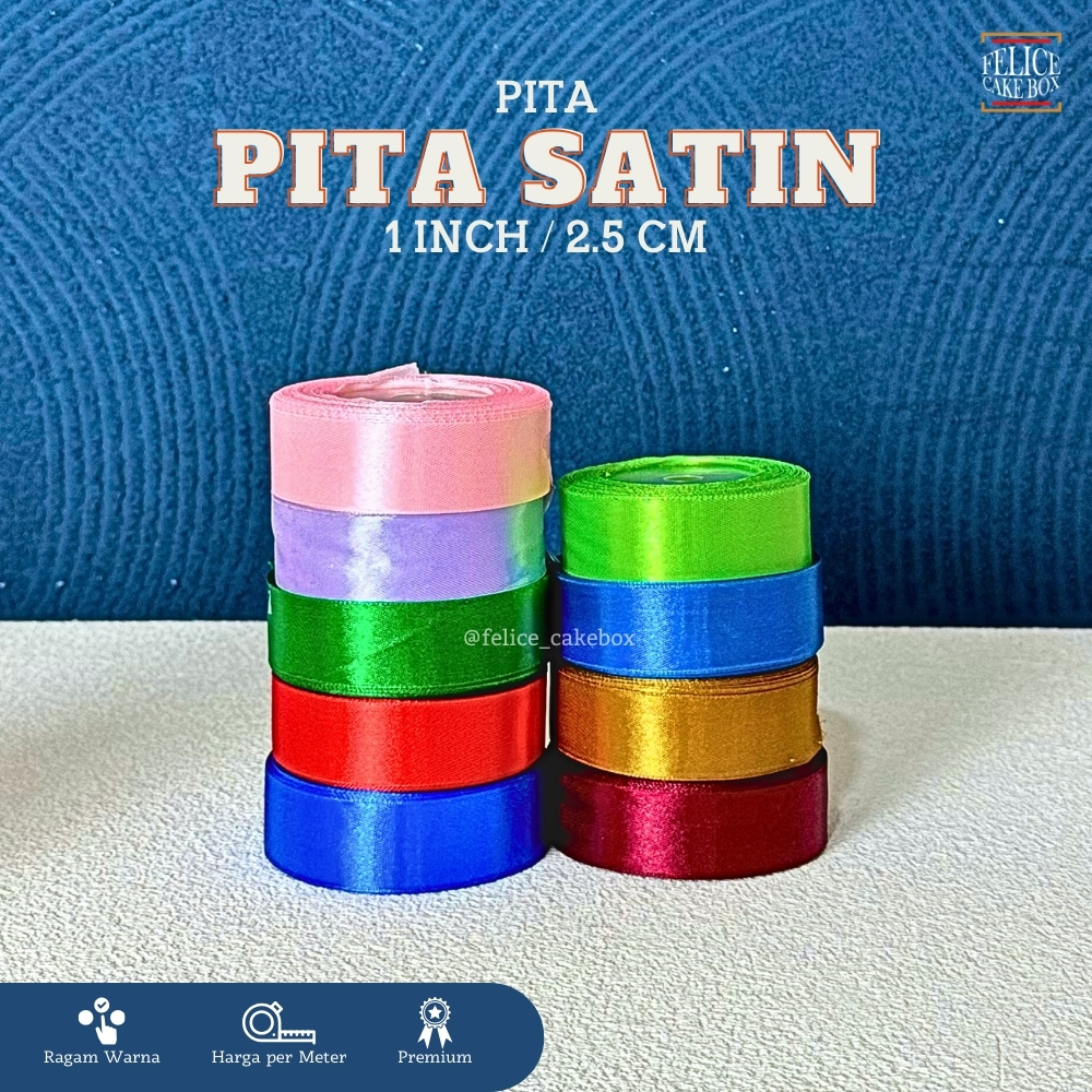 

PITA SATIN 1 INCH / 2,5 CM **PER METER**