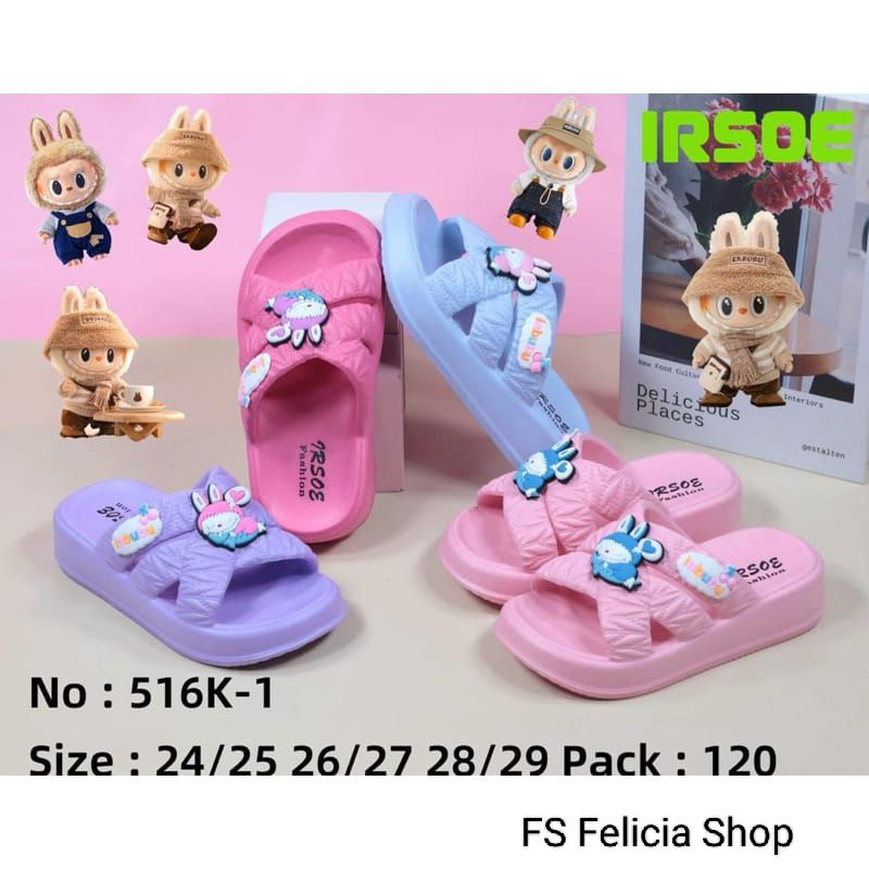 SANDAL LABUBU ANAK CEWE TERBARU/VIRAL/TERKINI