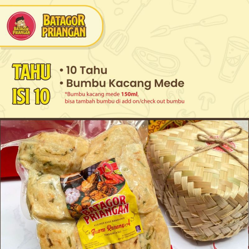 

Batagor Priangan TAHU isi 10 Batagor Bandung