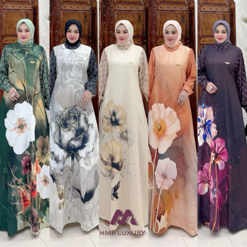 LuxuryFashion READY GAMIS DRESS WANITA SAFANI BY HMF LUXURY BEST SELLER