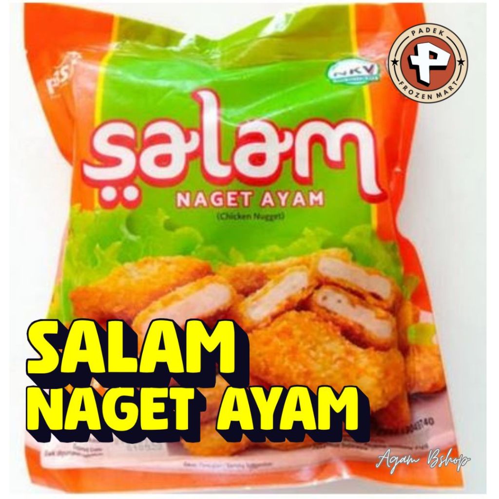 

Salam Naget Ayam 500 Gram / Naget Stik Ayam / Padek Frozen Mart