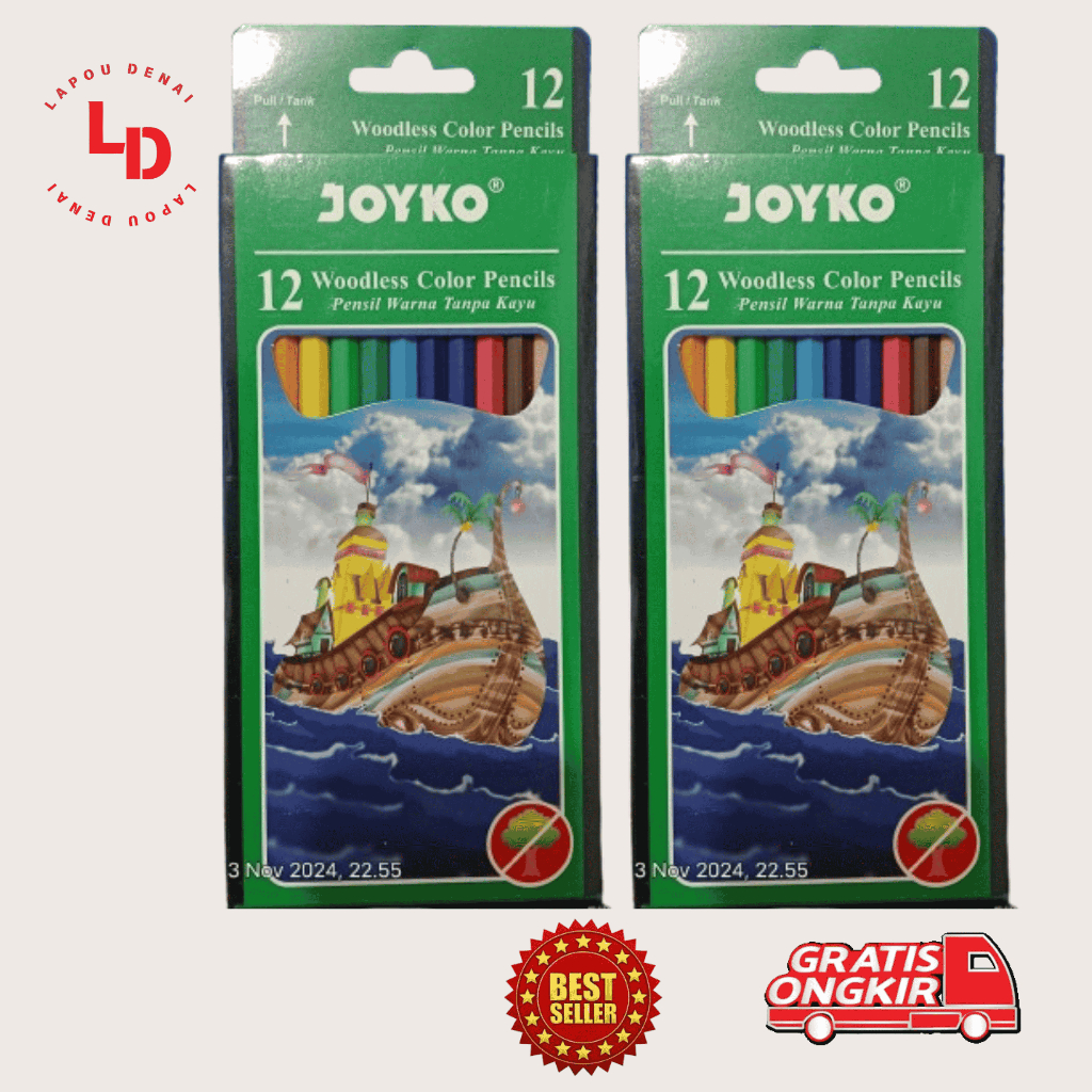 

Joyko Pensil Warna 12 Warna Panjang P-103