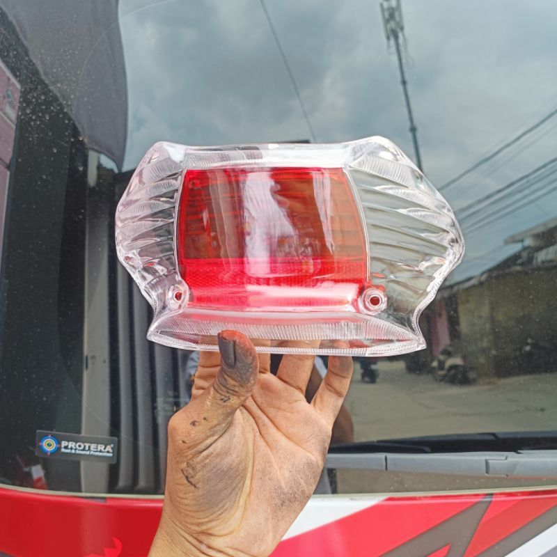 KACA LAMPU BELAKANG KACA LAMPU REM MIO SPORTY KARBU MIO NEW MIO SMILE