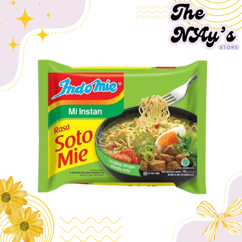 

Indomie Soto Mie 1 pcs atau 1 paket 5 pcs