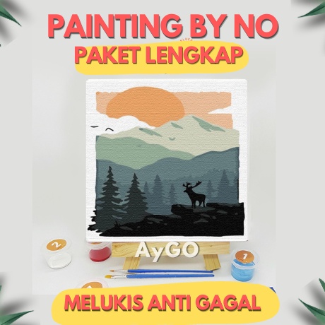 

Big Promote PAINTING BY NUMBER PAINTING BY NO PAKET MELUKIS PAINT BY NUMBER KIT CANVAS