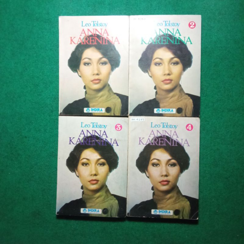 Novel Anna Karenina Jilid 1-4 - Leo Tolstoy [Edisi Langka]