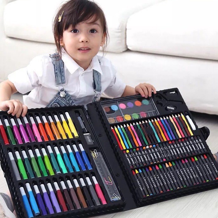 

Super Discount WJ514 Crayon Set 15 Pcs Art Set Peralatan Gambar Lukis Isi 15 Pensil Warna Krayon Set