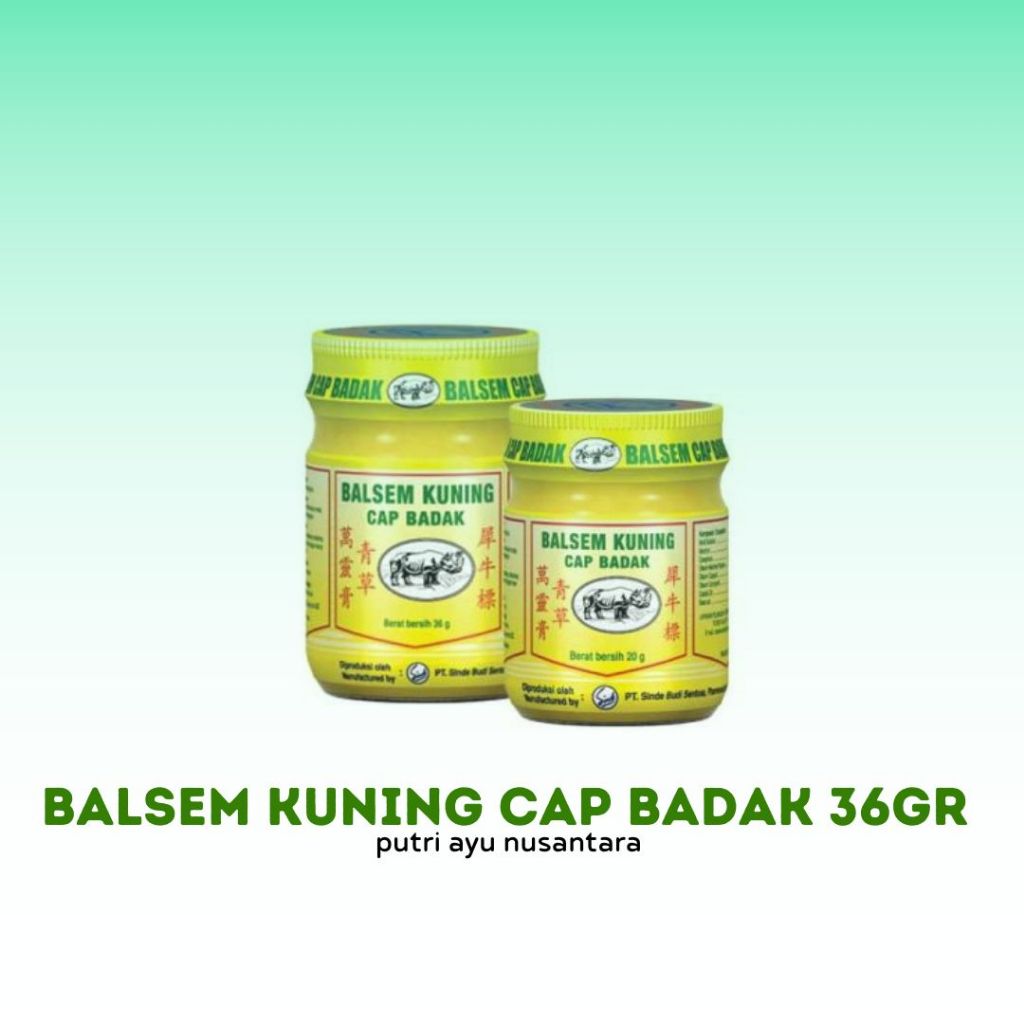 

Cap Badak Balsem Kuning 36g & 20g