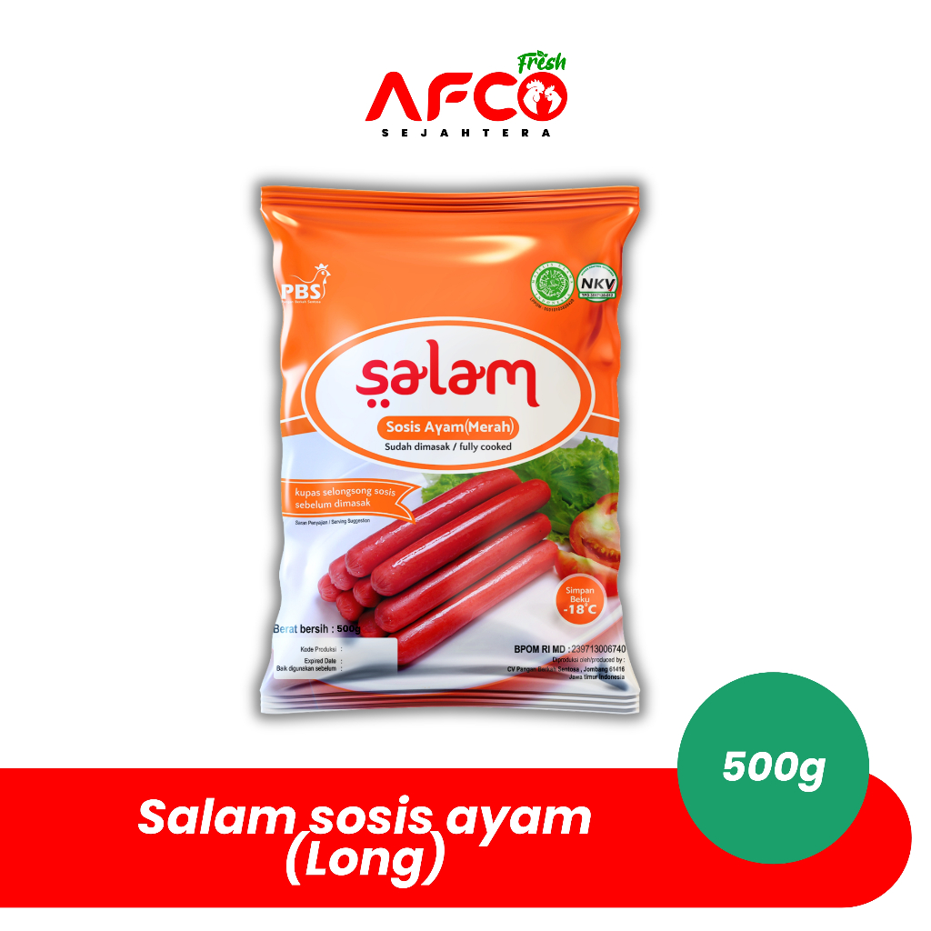 

Afco Fresah Salam sosis ayam (Long) 500g