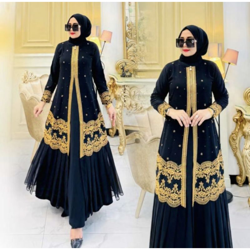 GAMIS ABAYA TURKEY MARYAM SERIES JERSEY PREMIUM TERBARU