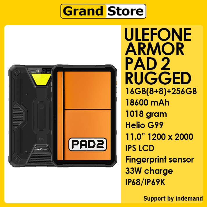 Ulefone Armor Pad 2 Tablet Rugged 4G 11 inch 16GB 256GB IP68/IP169K