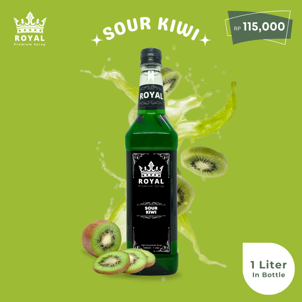 

Royal Sour Kiwi Syrup - Sirup Kiwi Asam (Premium Quality)