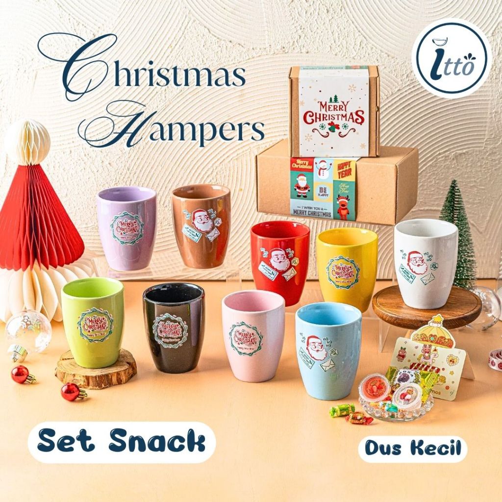 

Christmas Hampers Snack Set Gelas Corel Gift Hadiah Souvenir Natal Dus Kotak