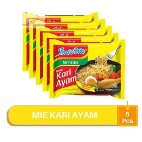 

Indomie Kare Ayam 5Pcs mie kuah rasa kari ayam