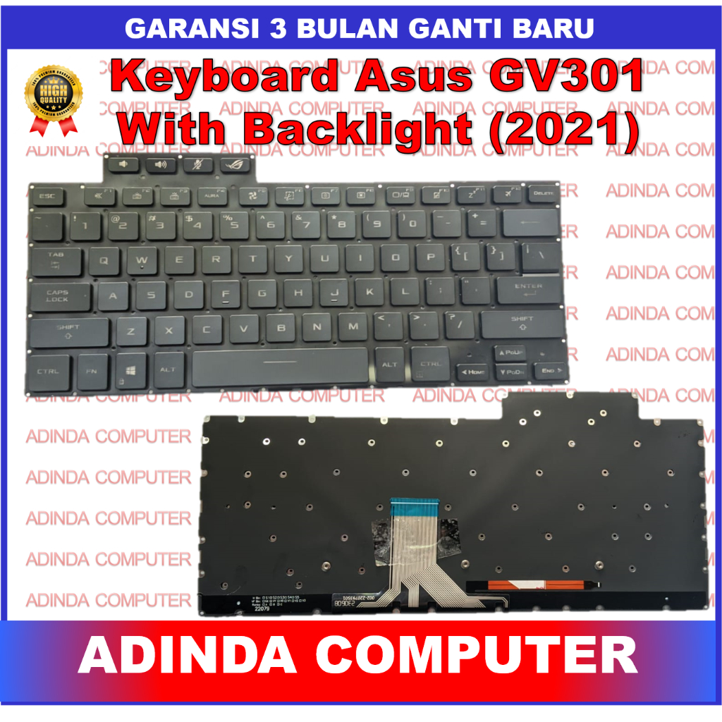 Keyboard Asus ROG Flow X13 GV301 GV301QC GV301QH GV301QE Backlight
