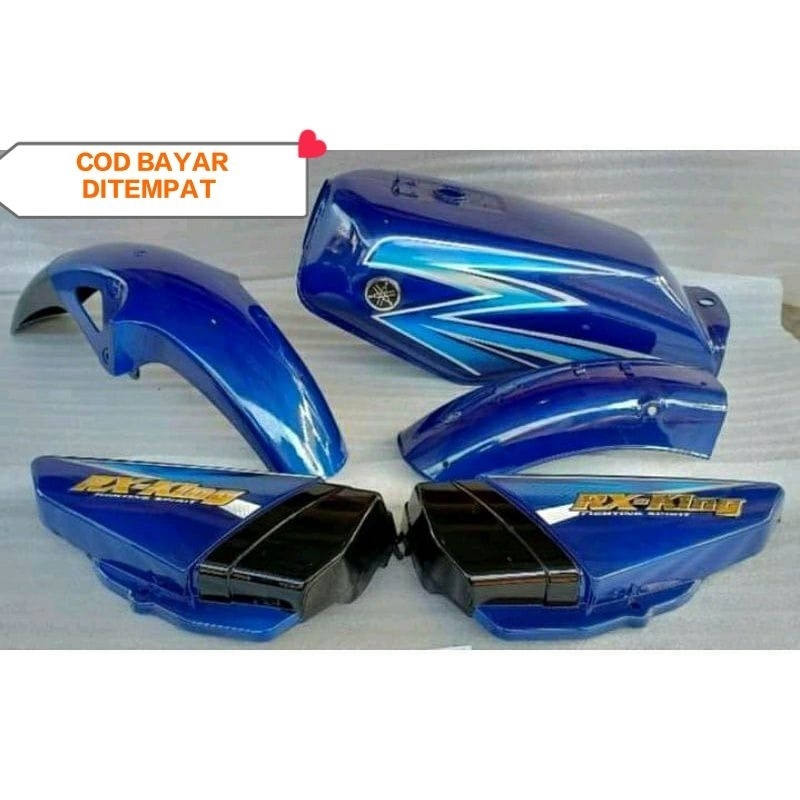 Bodi  Body set RX king RX k New 2003 Biru Tangki set Rx king new biru