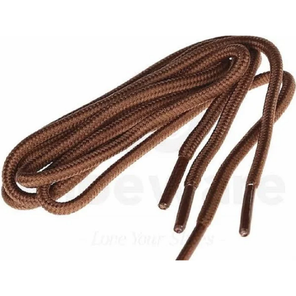 Tali Sepatu Panjang 120 cm Warna Coklat Bulat