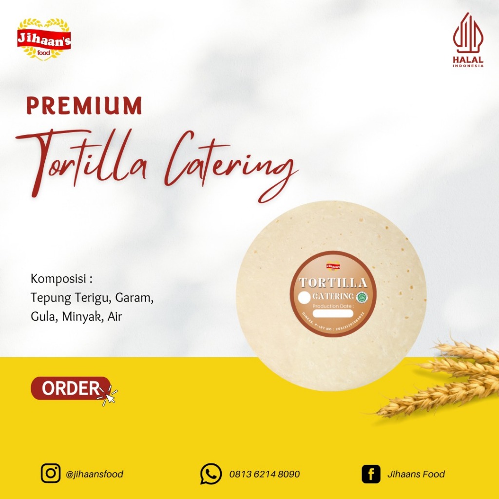 

Kulit Kebab - Tortilla Catering 20 Pcs - Jihaan's Food Medan