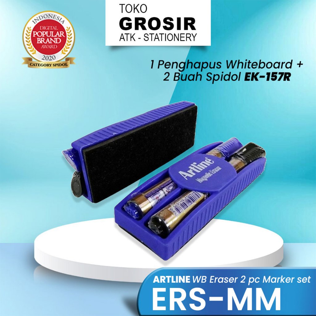 

Grosir Penghapus Whiteboard Magnetic Eraser marker set ERS-MM