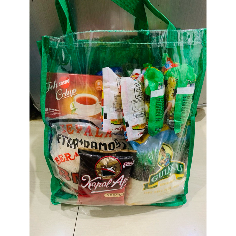 

Paket sembako beras 3 liter kumplit