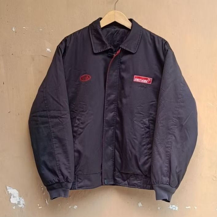 Work jacket KIA hyundai grey red