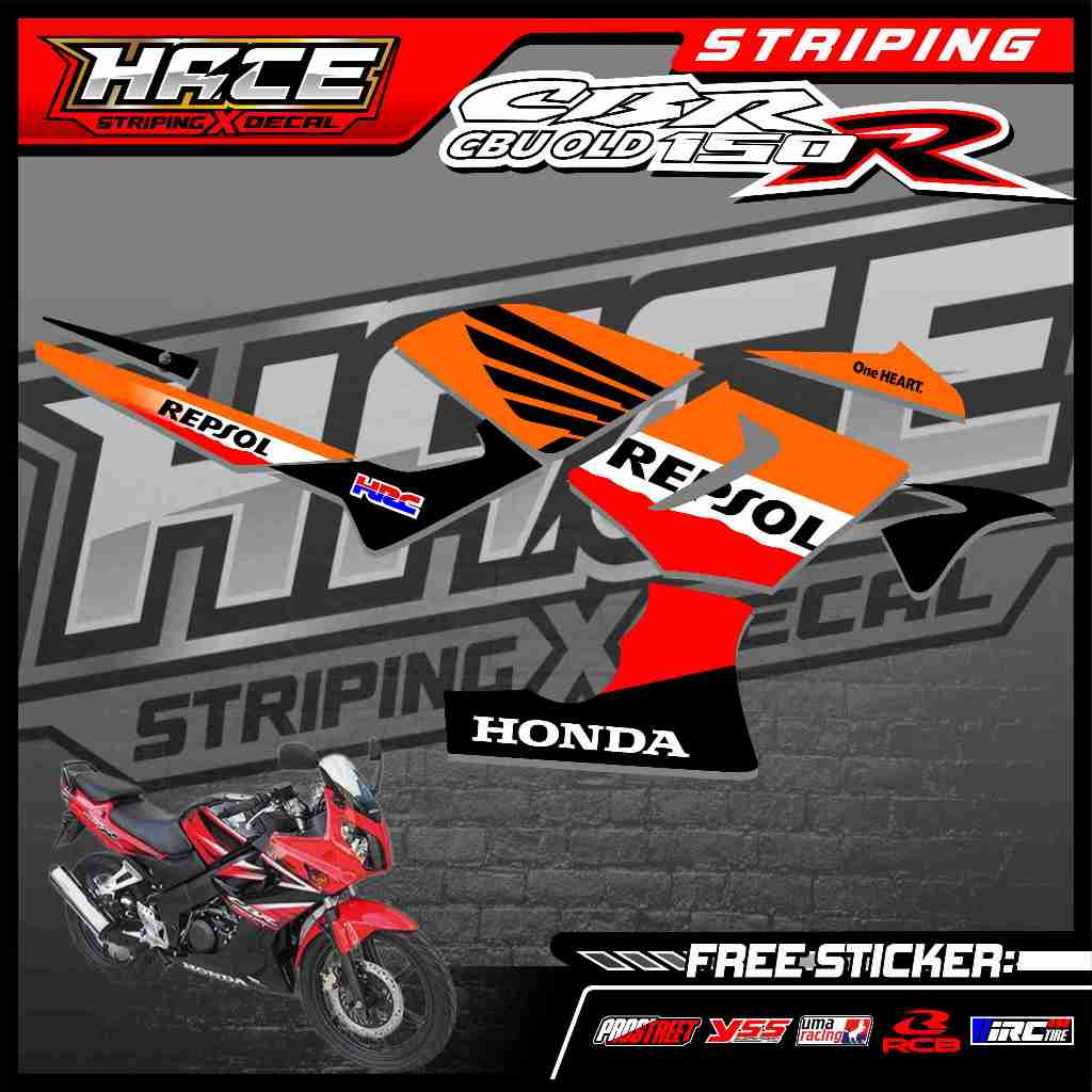 762 STRIPING STICKER CBR CBU OLD 2008 - STRIPING STICKER CBR CBU OLD 2008 REPSOL