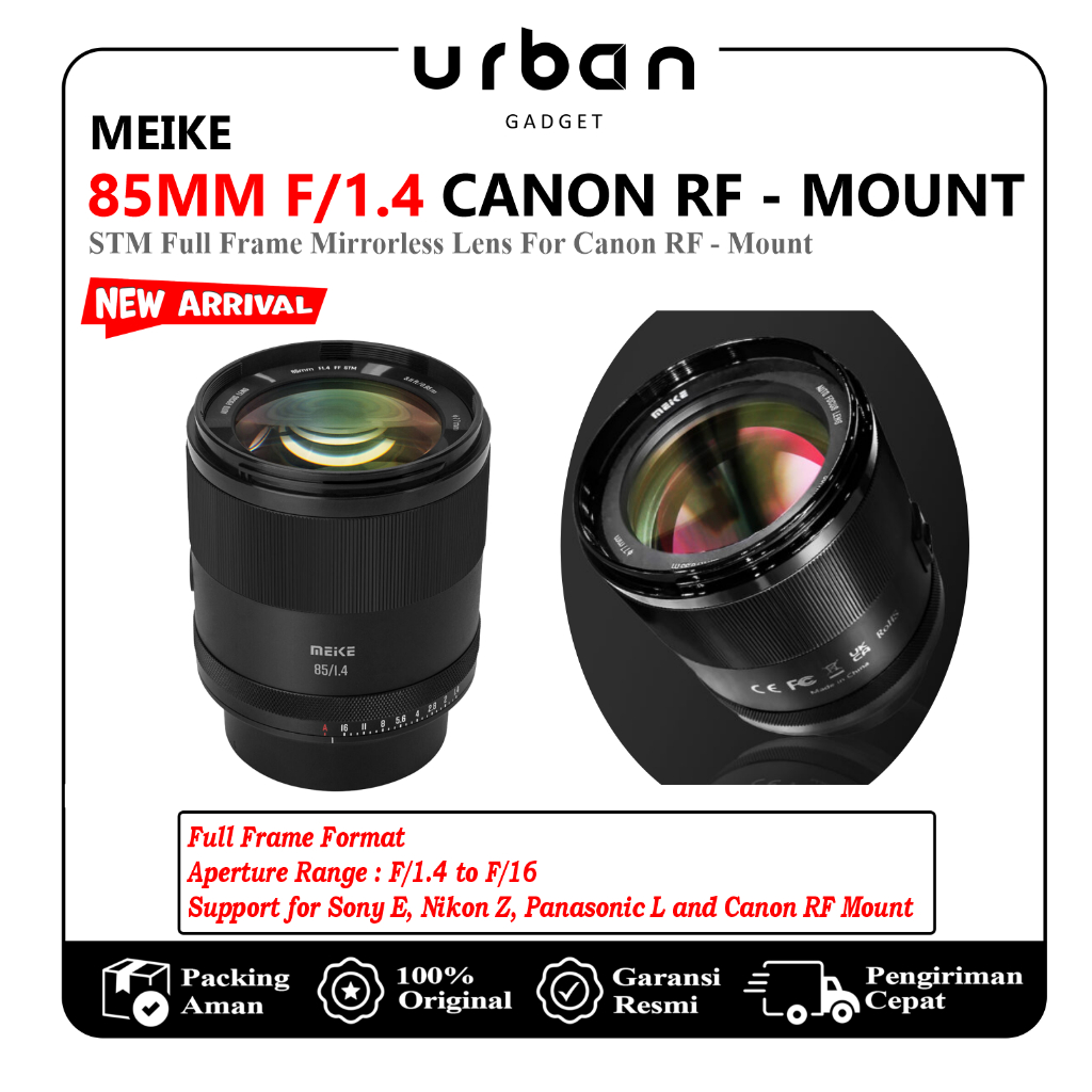 Meike AF 85mm F/1.4 for Canon RF | SONY E | NIKON Z | L - Mount | STM Fullframe Mirrorless Lens / Le
