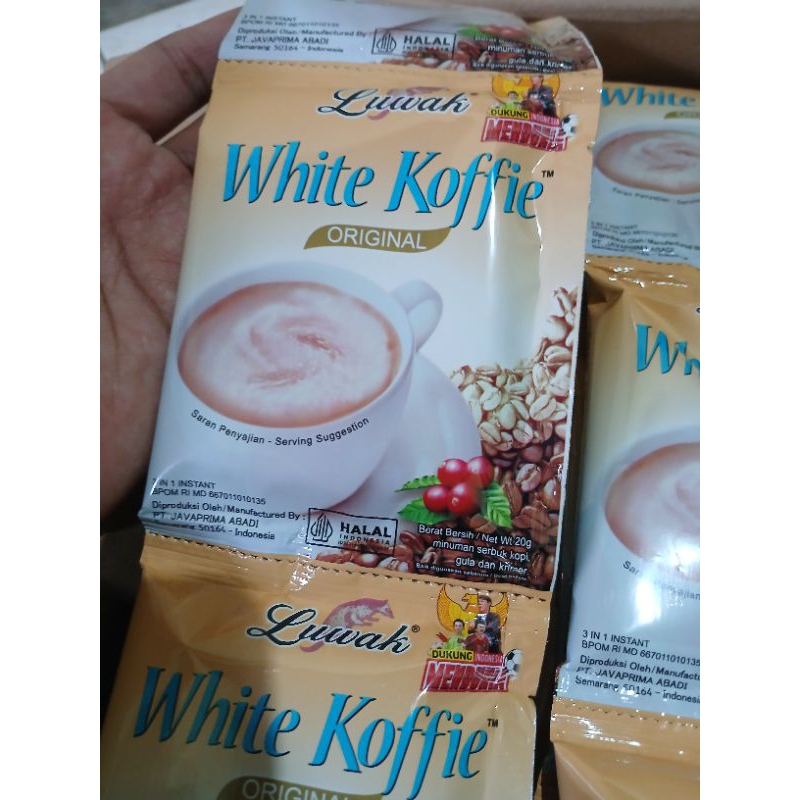 

Luwak white coffe 1 renceng isi 10 sachet