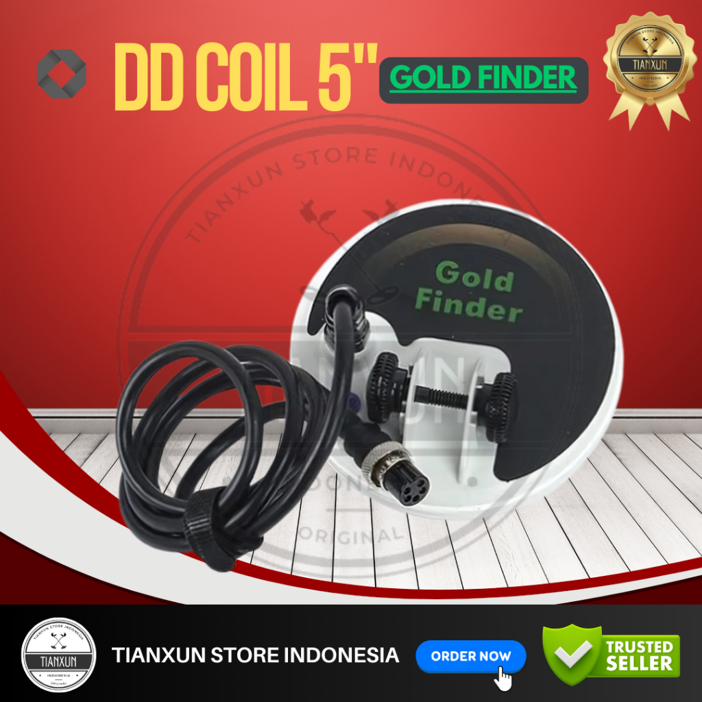 ORIGINAL TIANXUN COIL DD 5" INCH METAL DETECTOR GOLD FINDER  KOIL KECIL TX850 TIANXUN SNIPER MINI KO