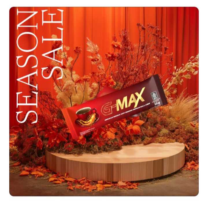 

Kopi G Max Original - Minuman Kopi Gingseng Stamina Coffee / kopi gatot koco 1 box