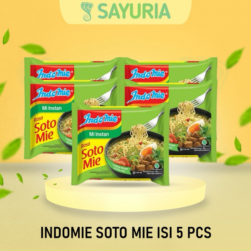 

Indomie Soto Murah Isi 5 Pacs