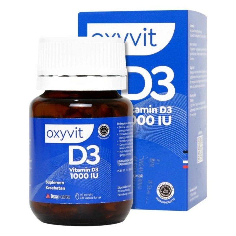 Oxyvit D3 1000 IU 60 Kapsul Lunak
