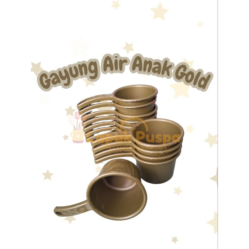 1 pcs gayung cebok mandi air anak gold ss cerah