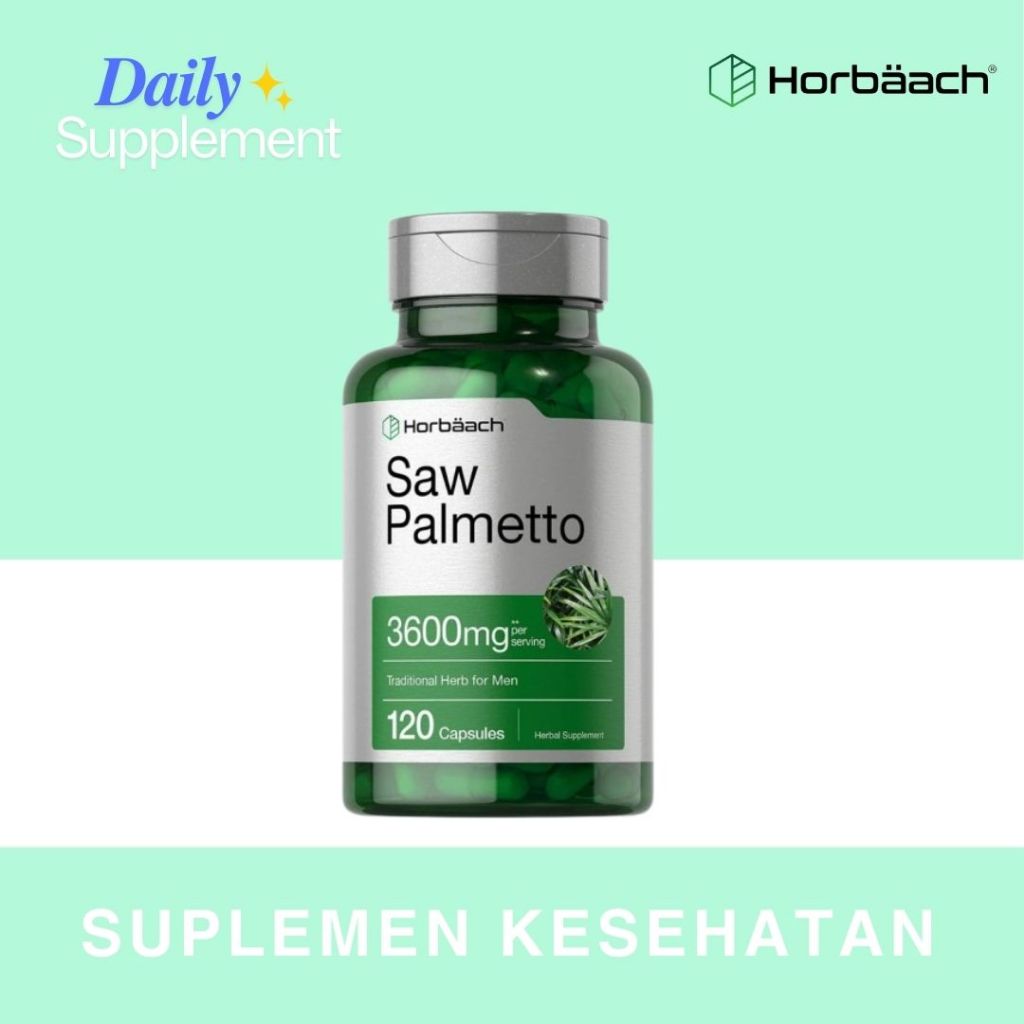 Horbaach  Saw Palmetto Extract 3600 mg - 120 Capsules