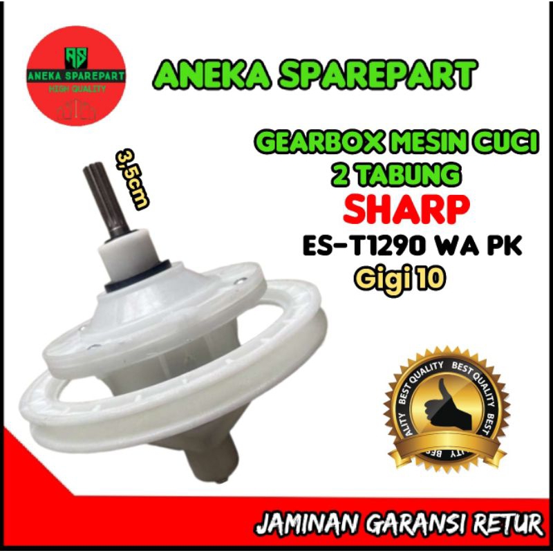 GEARBOX MESIN CUCI SHARP ES-T1290 WA PK GIGI 10 ASLI ORIGINAL
