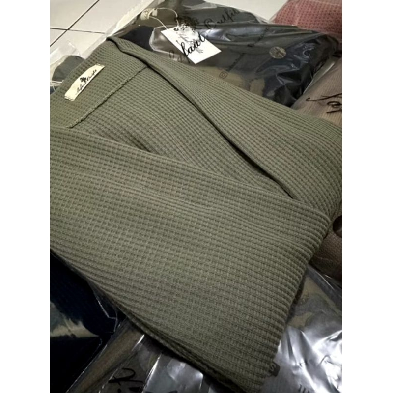 Waffle Cardigan oversize