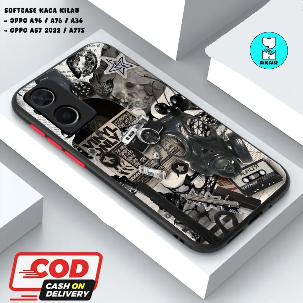 UNIQ  CASE SOFTCASE GLOSSY (KACA KILAU) OPPO A96 / A76 / A36 || OPPO A57 2022 / A77S dan ALL TYPE SM