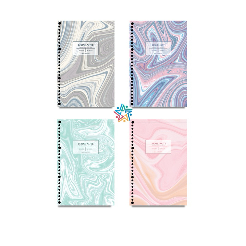 

Loose Note Marble Softcover Ina Creative B5 | Diary Book | Buku catatan | Buku tulis