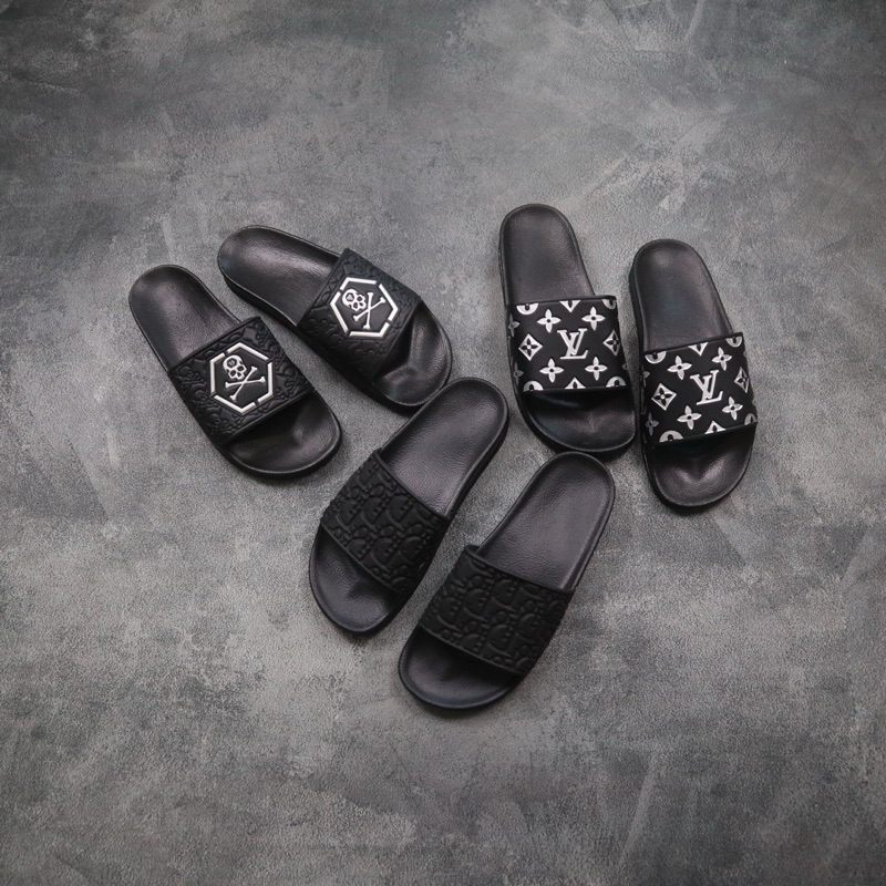 Sandal Slide Import Pria Sandal Branded